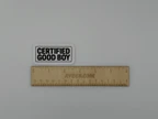 Certified Good Boy Text Vinyl Sticker