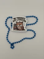 Funny Owl and Books Literature Vinyl Sticker