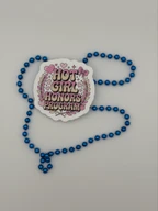 Hot Girl Honors Program Retro Pink Typography Sticker