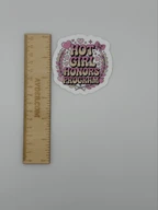 Hot Girl Honors Program Retro Pink Typography Sticker