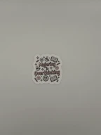 Majoring in Overthinking Cute Study Humor Sticker