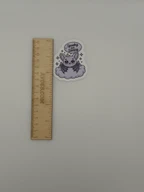 Kawaii Spooky but Sleepy Bat Vinyl Sticker