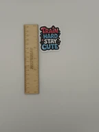 Train Hard Stay Cute Motivational Gym Sticker