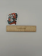 Cute Bunny Powered By Carrots Vinyl Sticker