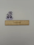 Kawaii Spooky but Sleepy Bat Vinyl Sticker
