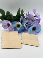 Wooden Name Badges Blank Pin Back Tags