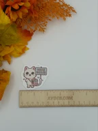 Cute Meme Dealer Cat Vinyl Sticker