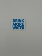 "Drink More Water" Motivational Sticker