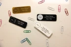 Personalized Acrylic Name Badge with Logo, Custom Office Name Tag, Full Color Employee Badge