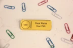 Personalized Acrylic Name Badge with Logo, Custom Office Name Tag, Full Color Employee Badge
