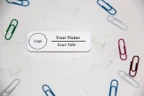 Personalized Acrylic Name Badge with Logo, Custom Office Name Tag, Full Color Employee Badge
