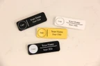 Personalized Acrylic Name Badge with Logo, Custom Office Name Tag, Full Color Employee Badge