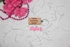 Personalized Wooden Keychain Custom Engraved Name Tag