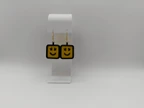 3D Printed Smiley Face Dangle Earrings