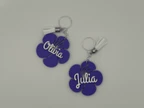 Personalized Hibiscus Keychain 3D Printed Floral