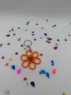 3D Printed Smiley Daisy Keychain