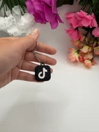 TikTok NFC Keychain 3D Printed Social Media Key Ring