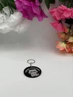 Kawaii Raccoon Acrylic Keychain I Regret Everything