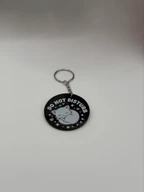 Do Not Disturb Cat Acrylic Keychain