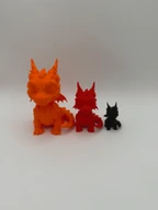 Cute Baby Dragon Figurine 3D Printed PLA Statue