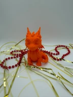 Cute Baby Dragon Figurine 3D Printed PLA Statue