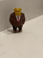 Bulldog Business Suit Figure 3D Printed Desk Collectible