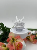 Cute Chibi Tea Dragon in Teacup - Sleeping Baby Dragon, Kawaii 3D Printable Figurine