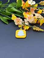 Snapchat NFC Keychain 3D Printed Ghost Key Ring