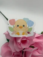 Cute Duckling Flower Sticker
