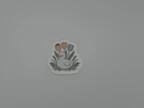 Cute Duckling Floral Sticker | Kawaii Cottagecore Duck Die Cut Sticker