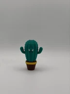 Cute Kawaii Cactus Figures 3D Printed Hand Painted Collection Mini Desk Decor