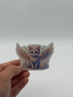 Angel Cat Sticker Pastel Kawaii Vinyl Decal