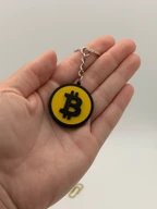 Bitcoin NFC Keychain 3D Printed Coin Charm