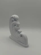 Ocean Wave Art Print Decor Sculpture