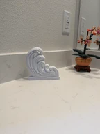 Ocean Wave Art Print Decor Sculpture