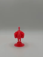 Floral Flamingo Decor Figure 3D Printed Sculpture