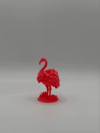 Floral Flamingo Decor Figure 3D Printed Sculpture