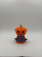 Pumpkin Vampire Figurine Halloween 3D Printed Decor