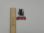 Black Cat Powered By Spite Sticker