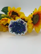 Purple Blue Floral Bouquet Sticker