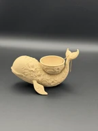 Whale Jewelry Holder Trinket Dish 3D Printed PLA