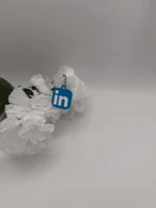 LinkedIn NFC keychain 3D printed