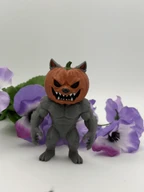 Witchy Halloween Decor Pumpkin Werewolf Figurine
