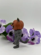 Witchy Halloween Decor Pumpkin Werewolf Figurine
