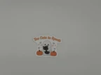 Kawaii Halloween Vinyl Sticker - Ghost Cat Too Cute to Spook
