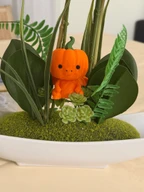 Pumpkin Dragon Art Print Figure Halloween Decor