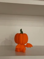 Pumpkin Dragon Art Print Figure Halloween Decor