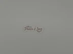 Peace and Love Vinyl Sticker Floral Quote Decal