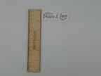 Peace and Love Vinyl Sticker Floral Quote Decal