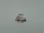 Lazy Cat Quote Vinyl Sticker I Have Plans